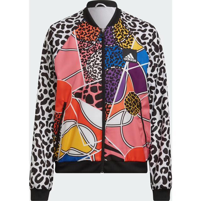 Adidas womens rich mnisi tennis woven jacket - multi