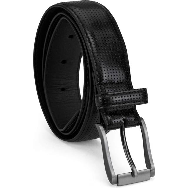 Steve Madden boys Belt for Kids  Black/Perforated  Large