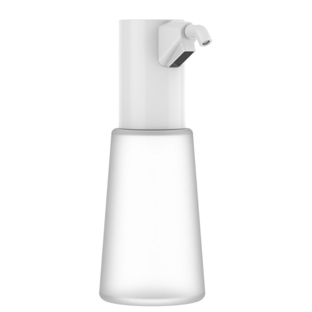 Contactless Soap Dispenser Rechargeable Electric Liquid Soap Pump Adjustable Gear Waterproof and Leakproof Design White