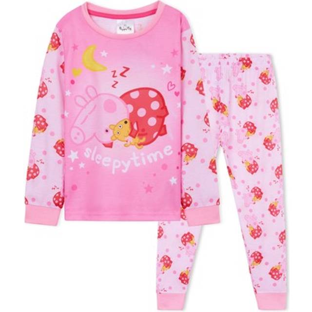 Peppa pig kids girls pyjama set loungewear bottoms and top nightwear