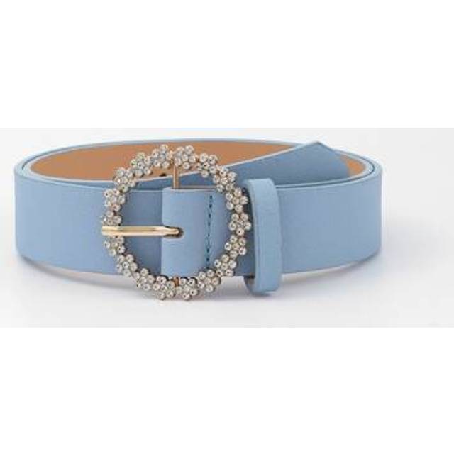 SHEIN Party Rhinestone Circle Buckle Belt With Punch Tool Halloween Summer, School Fall, Autumn, Halloween
