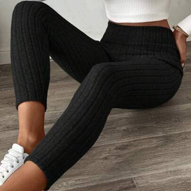 Luneh Fall Winter Women Thermal Lined Ribbed Tight Fit LeggingPants Grey,Upgraded Fleece Fabric For Added Softness And Comfort, Keeping You Warm Without Loo