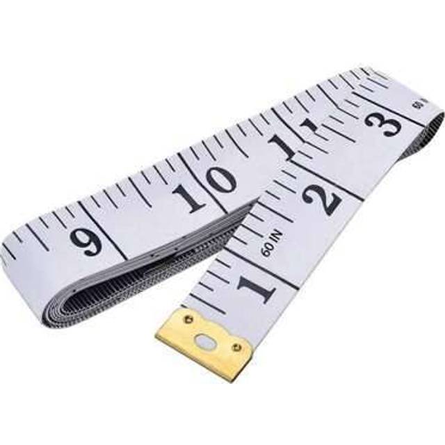 SHEIN Soft Tape Measure With Dual Scale, Suitable For Sewing, Tailoring, Medical And Body Measurements, White, 60 Inches