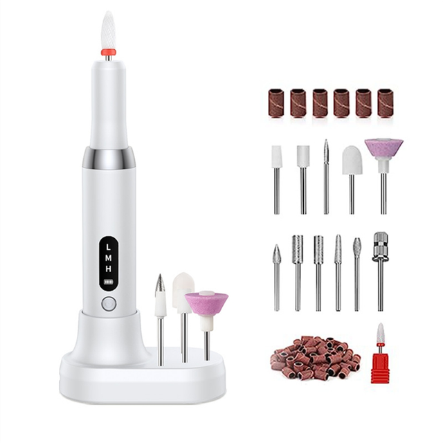 CNNOTEPAD Nail Polisher Drill Bits Professional Nails Grinding Polishing,A