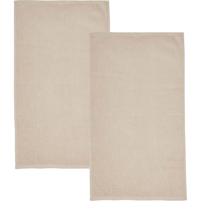 Set of 2 Catherine Lansfield Quick Dry Bath Sheets - Natural