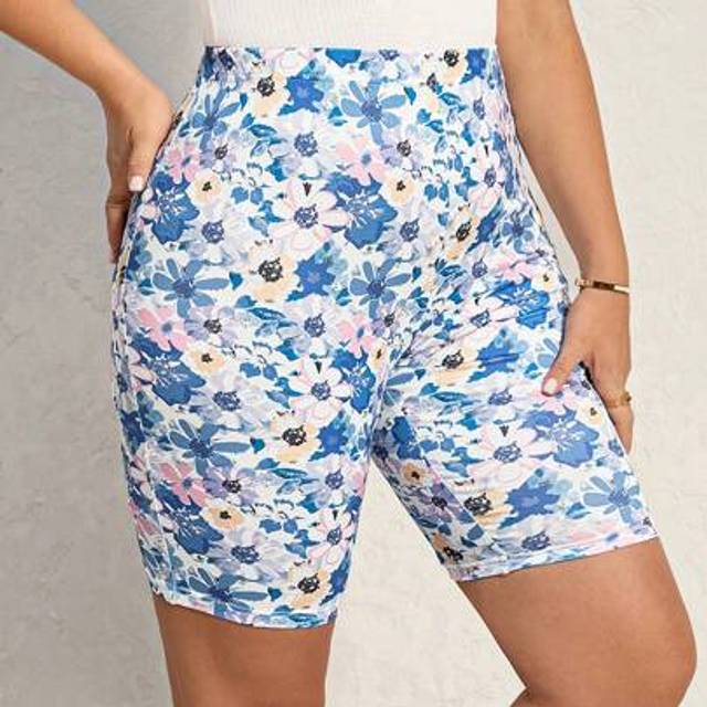 SHEIN Plus Size Faux Denim Printed Leggings Summer Outfits For Women Going Out Tops Women Mother&#39;s Day Gift Business Casual Woman,Summer,Cute Shirts,Office