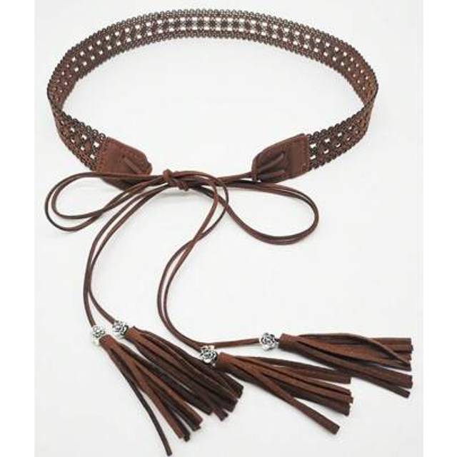 SHEIN Women&#39;s Hollow Out Braided Belt, Versatile Waist Cincher With Bow Decor, Suitable For All Season Summer, School