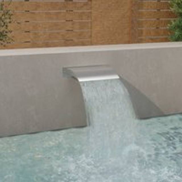 Pool Fountain Silver 45x26x13 cm Stainless Steel - One Size