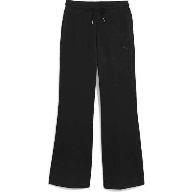 PUMA Her Comfort High-Waist Straight Pants Women, Black, size Small (Small)