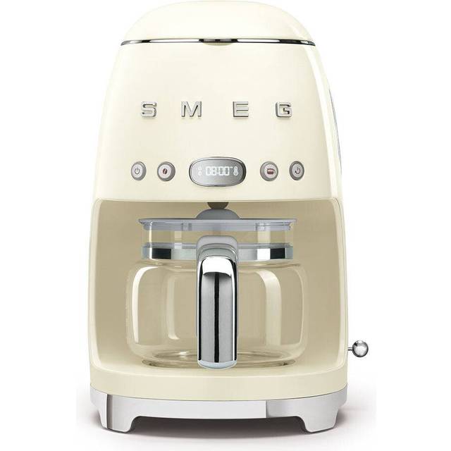 Smeg DCF02CRUK Filter Coffee Machine with Timer - Cream