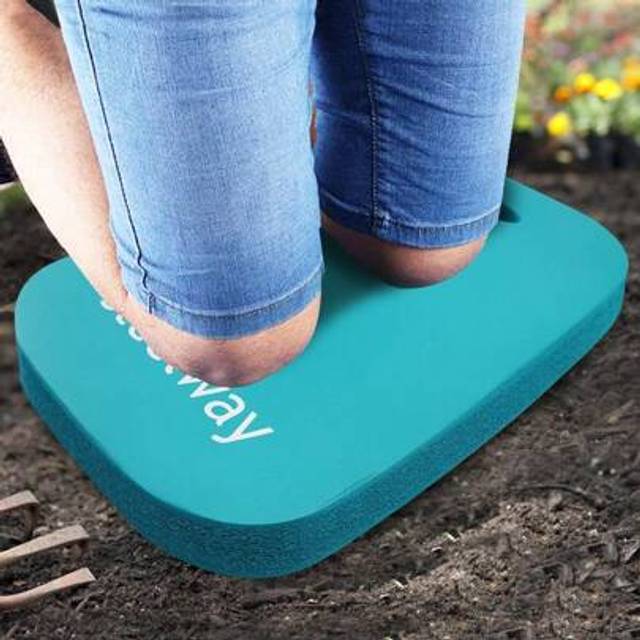 SHEIN 1pc 1.1&#34; Large Garden Kneeling Pad, Protective Knee Blue Knee Pad Cushion, High Density Foam Mats Used For Yard Work, Gardening, Knee Support Exercise