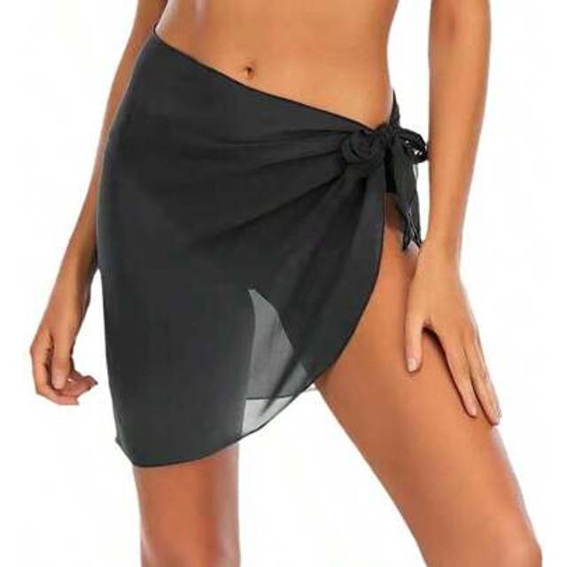 SHEIN 1/2 Pieces Women Beach Sarong Bathing Suit Wrap Skirt Sheer Bikini Swimsuit Cover Ups For Swimwear
