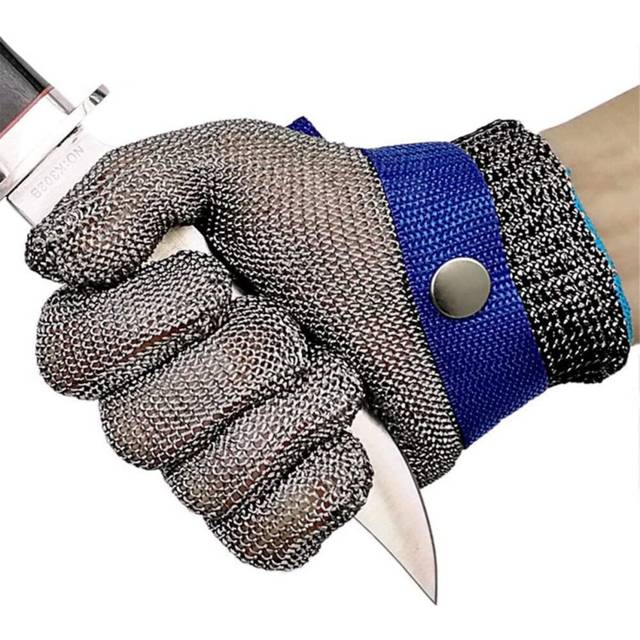 (S) Cut-proof Resistant Gloves Stainless Steel Wire Mesh Gloves for Carpentry Butcher Tailor Operation Gloves Anti Cutting