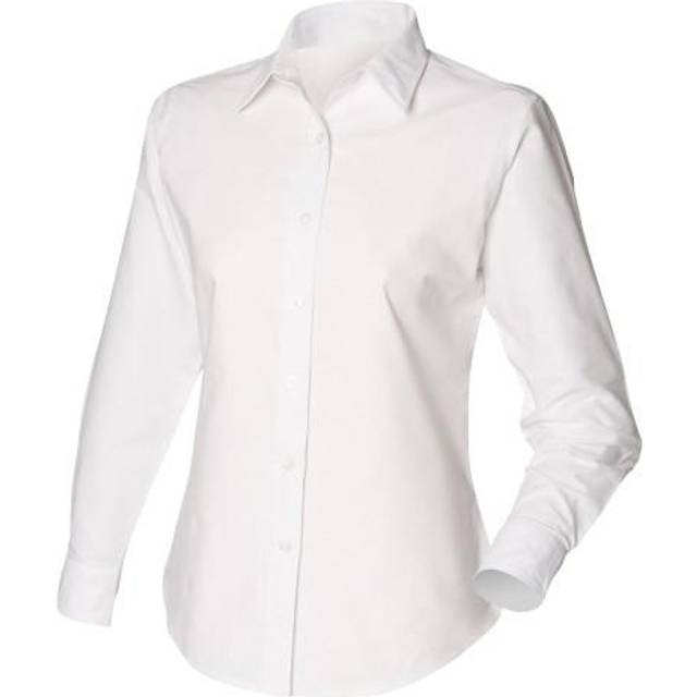 Long Sleeved Classic Oxford Work Shirt - Blue - XL