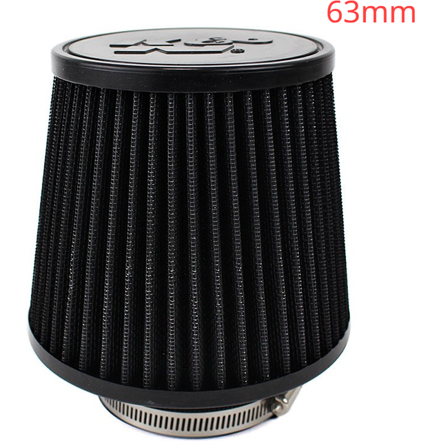 (Short Black 63mm) Intake Air Filter for K?N 14084-2 Universal High Flow Racing Performance