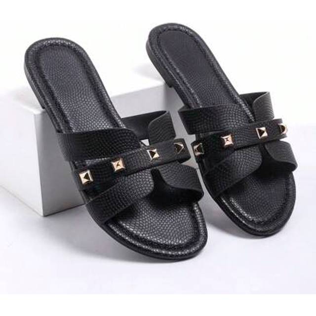 SHEIN Korean Style Casual Flat Sandals For Women, Outdoor Peep Toe Design Suitable For Spring/Summer, Fashion French Style Flat Shoes Matching Dresses, Suit