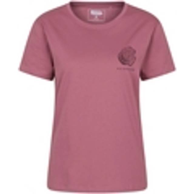 (16 UK, Pink) Mountain Warehouse Womens/Ladies Edinburgh Relaxed Fit Short-Sleeved T-Shirt