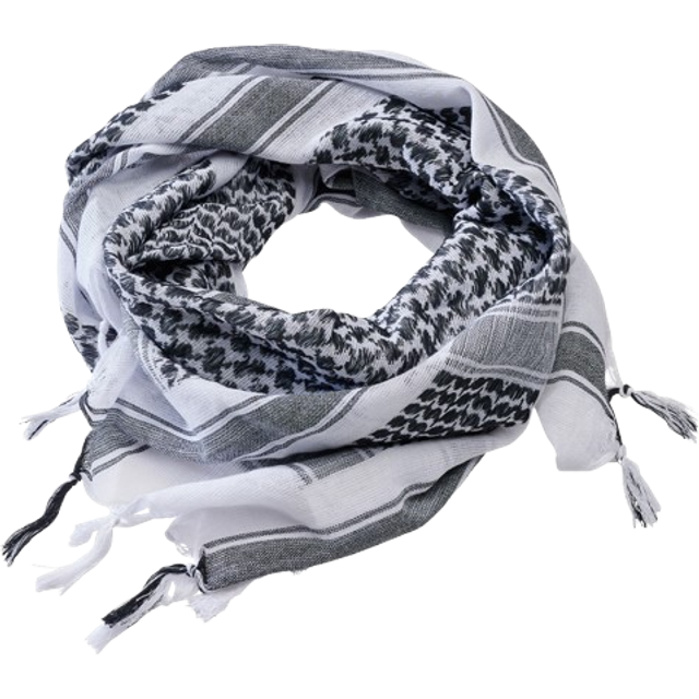 Brandit Shemag, scarf , color: White/Black , size: One Size