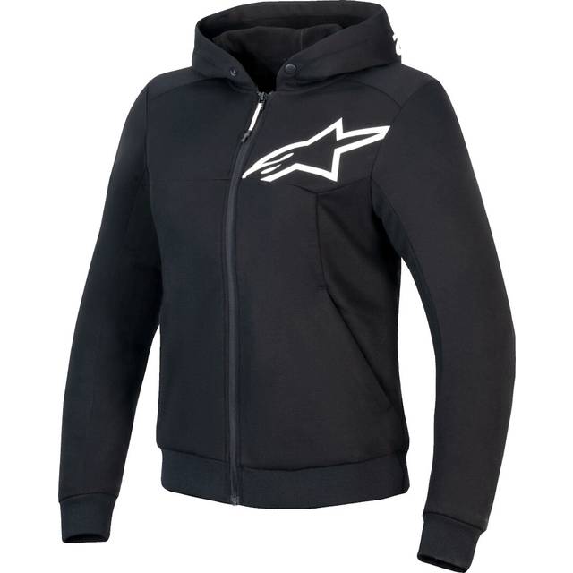 Alpinestars Stella Chrome V2 Sport Ladies Motorcycle Zip Hoodie, black, Size XL for Women