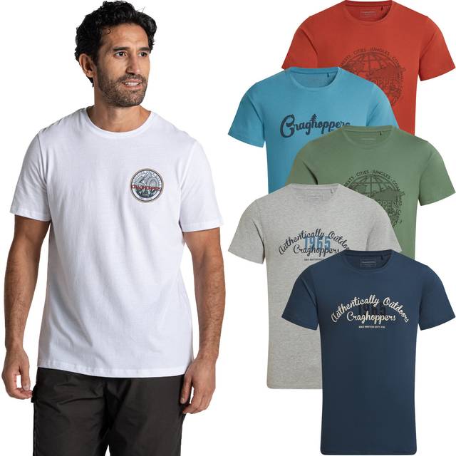 Craghoppers Lucent Ii Men's Short Sleeve T-Shirt | T-Shirt  | Mangrove Green  | UK Size Medium