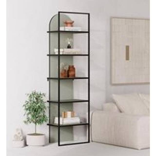 Ash Green Bookcase Corner Book Shelf