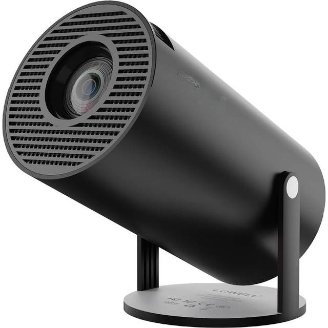 NÖRDIC Mini Portable Projector 720p HD-stöd Android 11 – WiFi 6, BT 5.0, 180° rotation, hemmabioprojektor