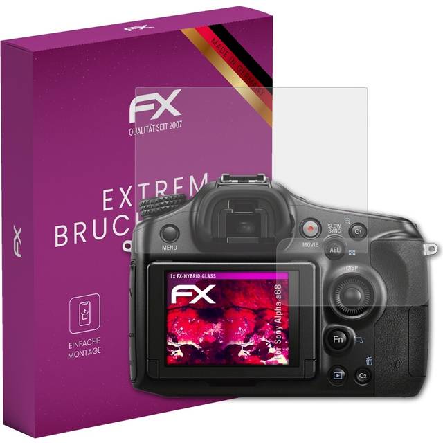 Atfolix glass protective film for sony alpha a68 glass protector 9h hybrid-glass