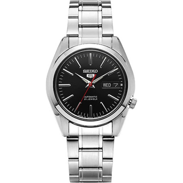 SEIKO Calendar waterproof Business 5 Automatic Mechanical Watch 'Black' SNKL45J1 - Default Color - F