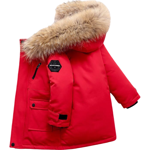 (Red, 5-6Years) Kids Boys' Coat Hooded Parka Jacket Outwear UK