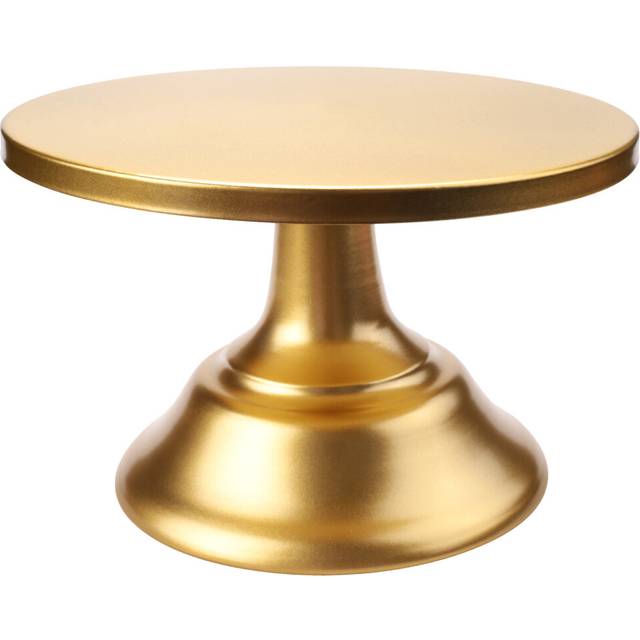 8 Inch Cake Stand with Base, Gold for Afternoon Tea, Cupcake Holder Party, Birthday, Display Plate