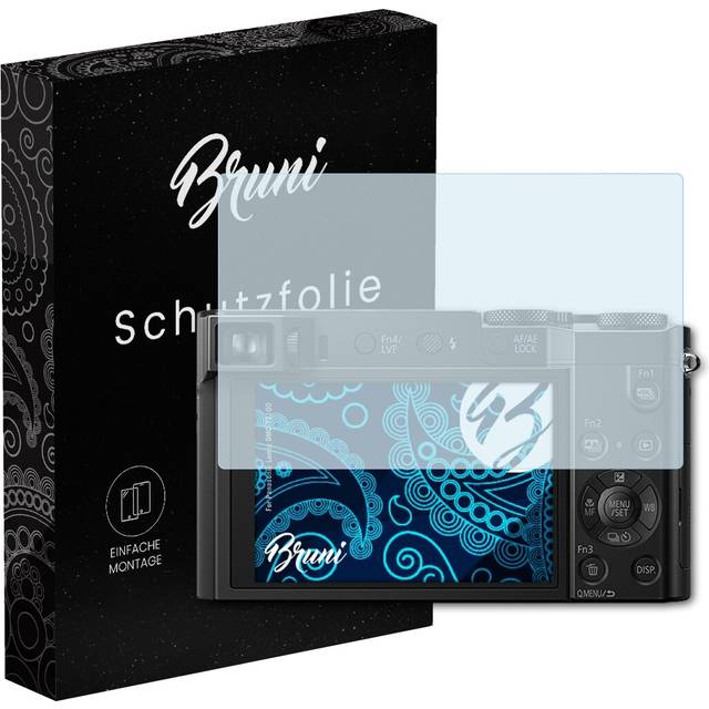 Bruni 2x Protective Film For Panasonic Lumix Dmc-tz100 Screen Protector