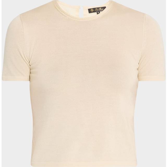 Rimella Cashmere-Silk Crewneck Sweater - CASHEW CREAM - 50 IT (14 US)