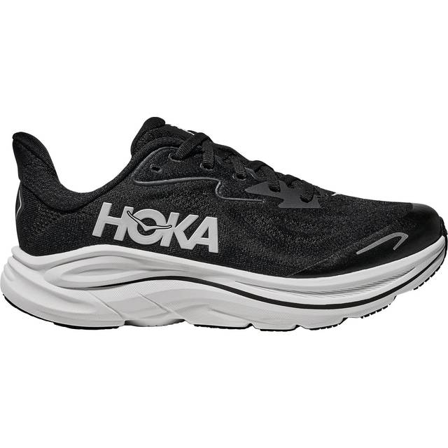 HOKA CLIFTON 10 BIG KIDS Laufschuhe Kinder BLACK / WHITE 36