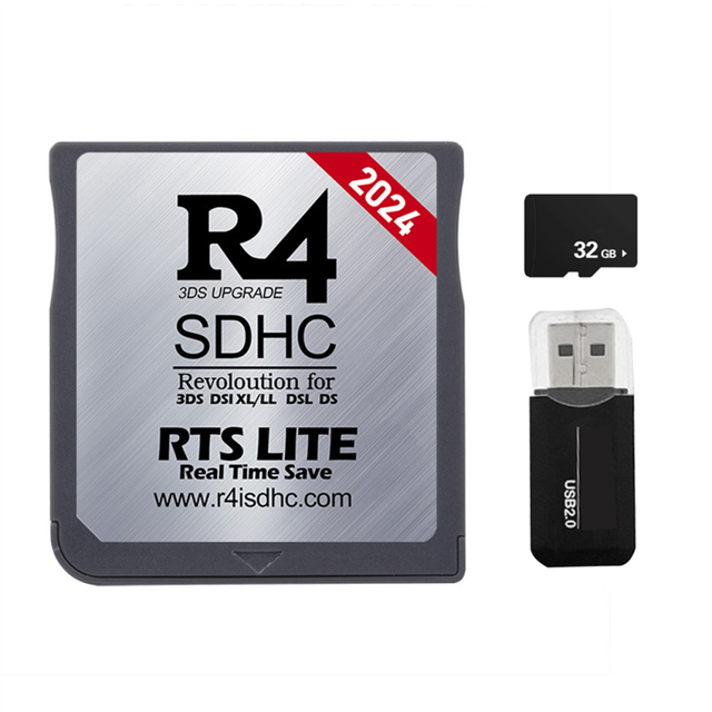 2024 R4 Card SDHC Adapter Flash 32G 300 in 1 for DSL XL/LL Secure Digital Memory Game C