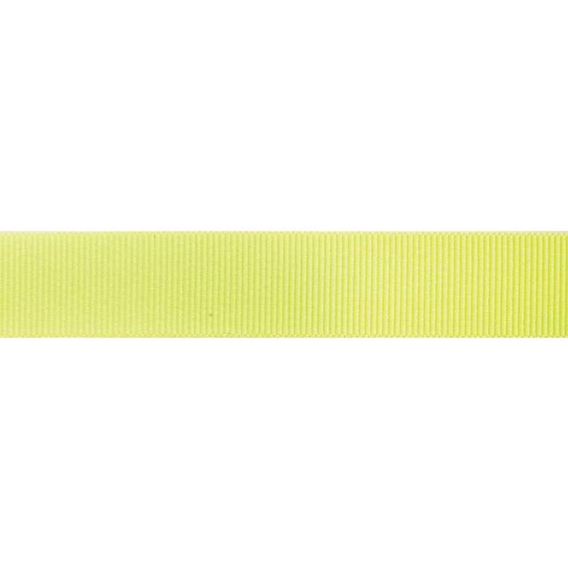 Berisfords 10mm Grosgrain Ribbon - 6846 Fluorescent Yellow - per metre