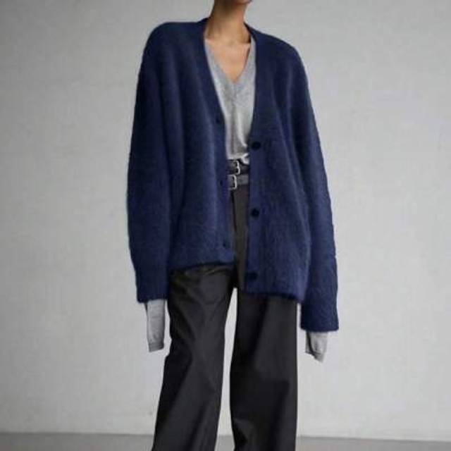 SHEIN 1pc Women&#39;s Solid Color Dropped Shoulder Long Sleeve Single Breasted Casual Cardigan, Fluffy Sweater, Autumn/Winter