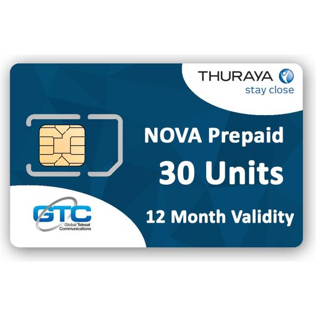 (30 Units) Thuraya Satellite Phone NOVA SIM