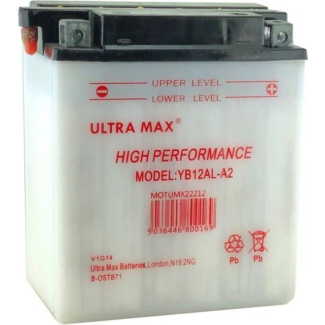 For peugeot satelis 125 avenue 2008-2009 battery motorcycle yb12al-a2 ultramax