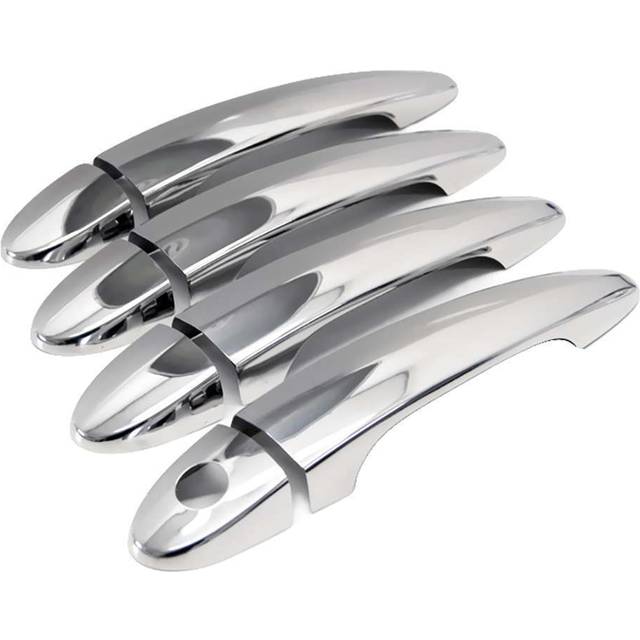 Door handles stainless steel caps fits bmw 5 series e60 sedan|e61 touring|200...