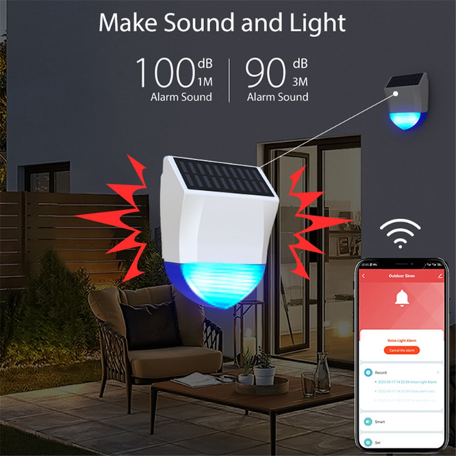 NEO Graffiti Smart Audible Alarm ZigBee Outdoor Sound and Light Alarm