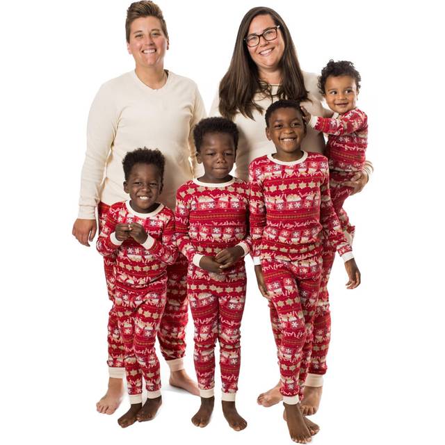 Burt's Bees Baby Unisex Baby Kids 2-Piece Family Jammies Matching Holiday Organic Cotton Pajamas  Hot Cocoa Fair Isle 2024  6 Years