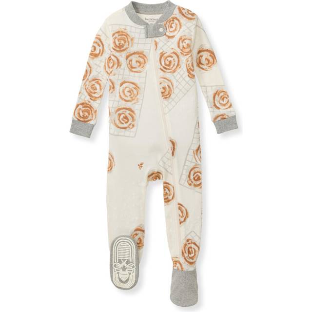 Burt's Bees Baby Baby Girls Pajamas  One-Piece Footed Sleeper PJs  Non-Slip Snug Fit for Infants 12  18  and 24 Months