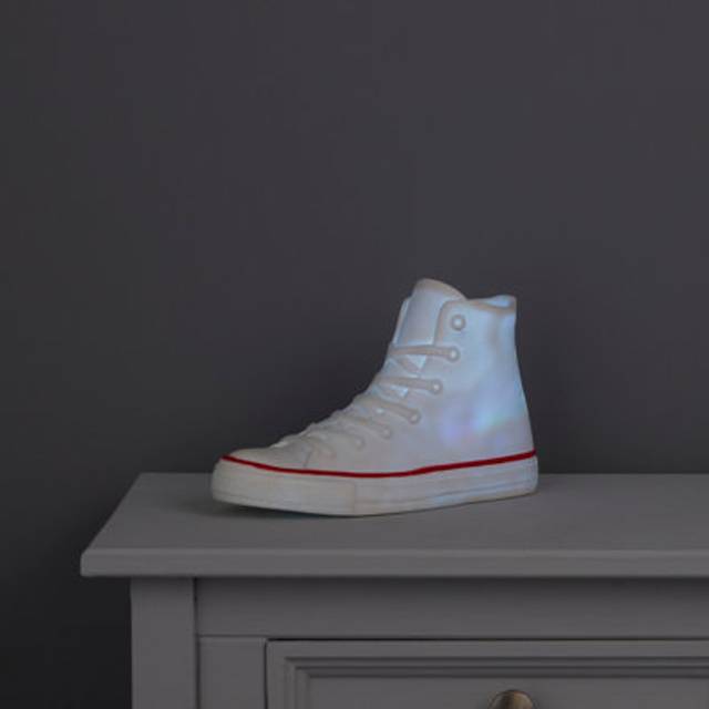 All star sneaker trainer shoe lamp - white or colour changing led light
