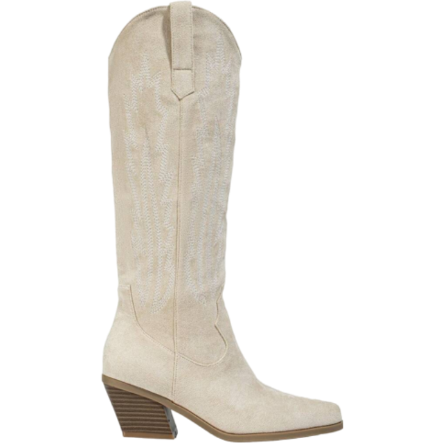 SHEIN Perfect With Cardigan,Women&#39;s Wedge Heel Thick Sole Boots Apricot Fashion Autumn And Winter Sweater Boots