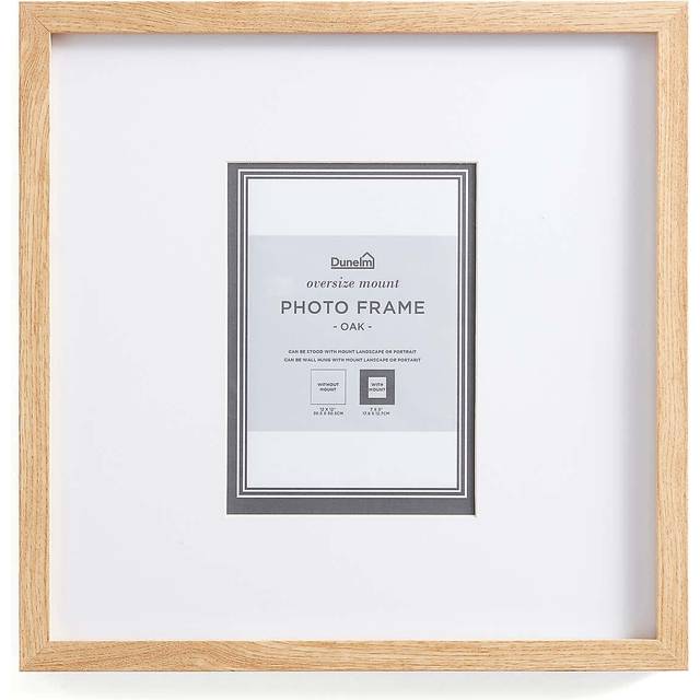 Oversized Mount Square Photo Frame - Light Wood
