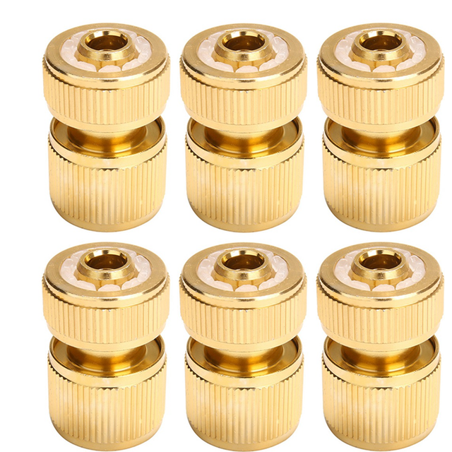 6Pcs Water Tap Hose Adaptor 1/2 Inch Pipe Connector Set Quick-Release