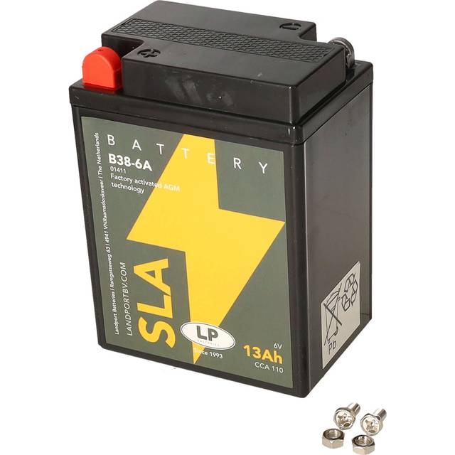 Lp sealed battery bsa 5t speed twin 500 47-58 b386a 6 volt motor cycle b38-6a