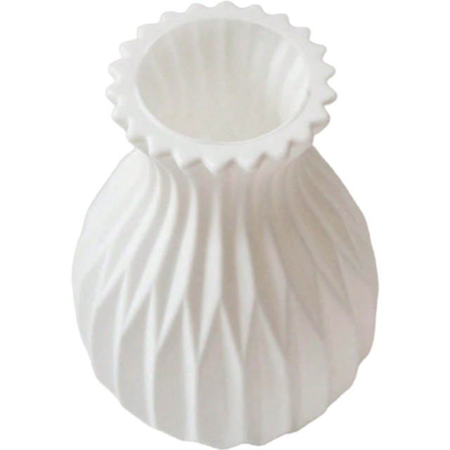 SHEIN 1 Pc White Plastic Vase For Flowers Unbreakable Vase For Flower Arrangement Home Decor, Living Room, Table Decor,Home Decor,Flower Vase,Centerpiece,Ta