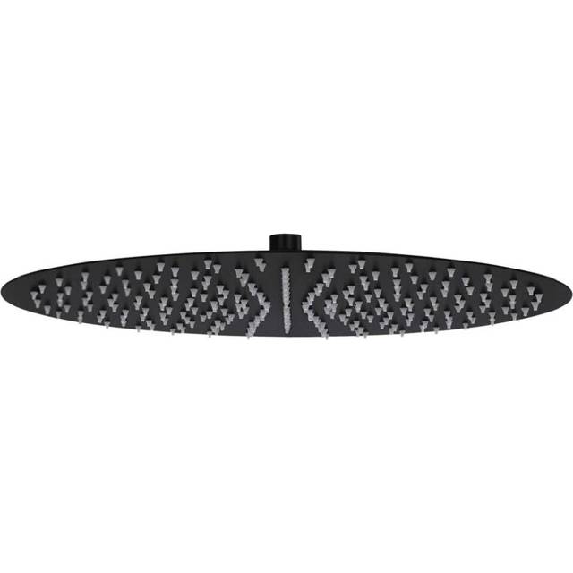 vidaXL Rain Shower Head Stainless Steel 40 cm Round Black