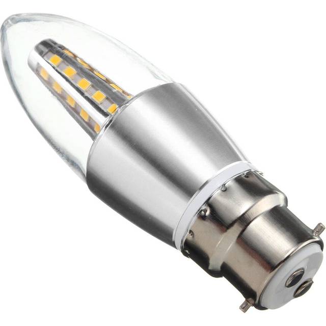 (Warm White, B22) E27 E14 E12 B22 B15 6W 35 SMD 2835 LED Cone Candle Warm White Pure White Light Lamp Bulb AC85-265V